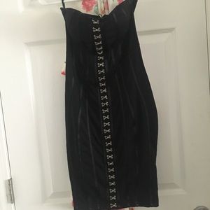 Forever 21 corset style zip up dress